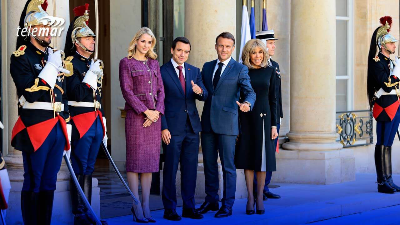 Daniel Noboa y Emmanuel Macron Fortalecen Relaciones Bilaterales