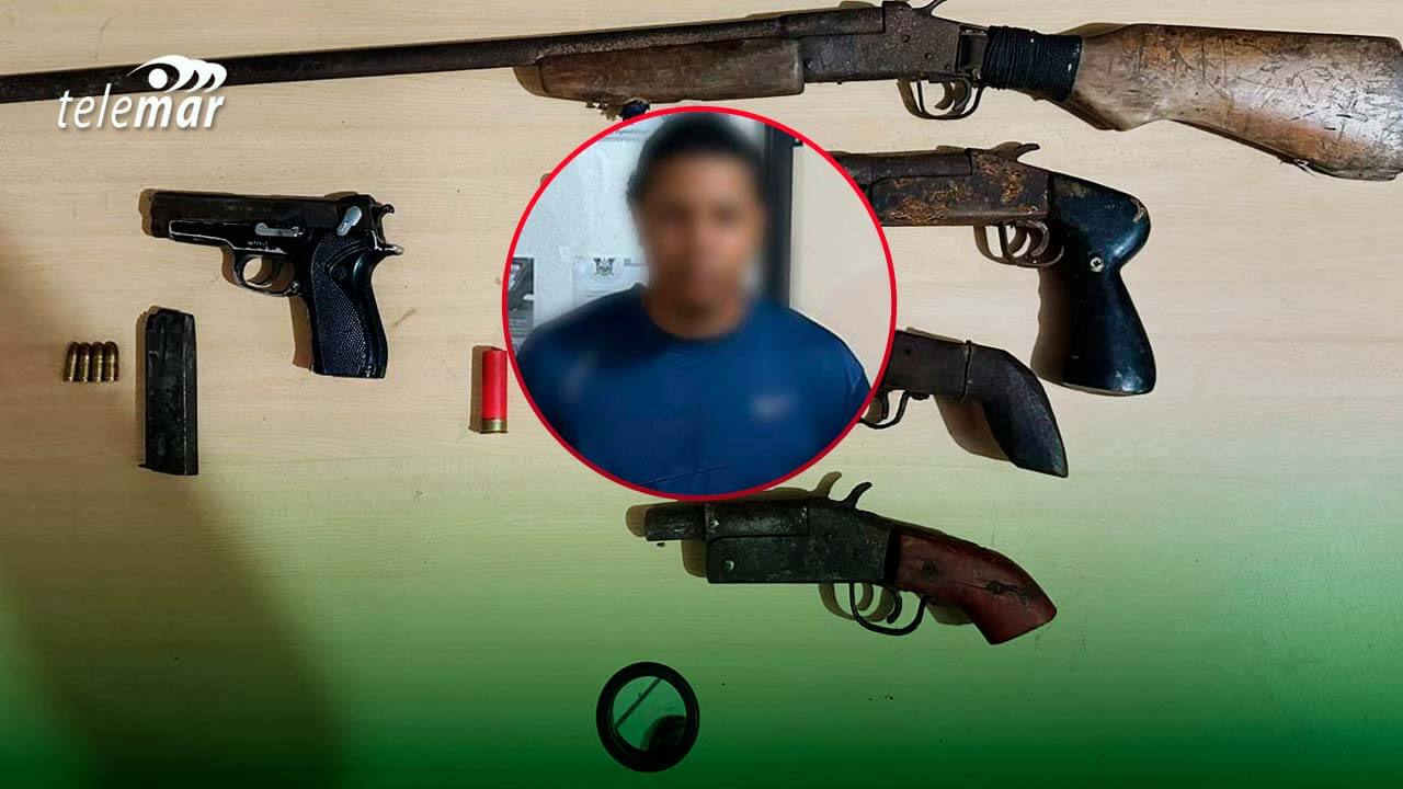 Arrestan a Ciudadano por Tenencia Ilegal de Armas en Muisne