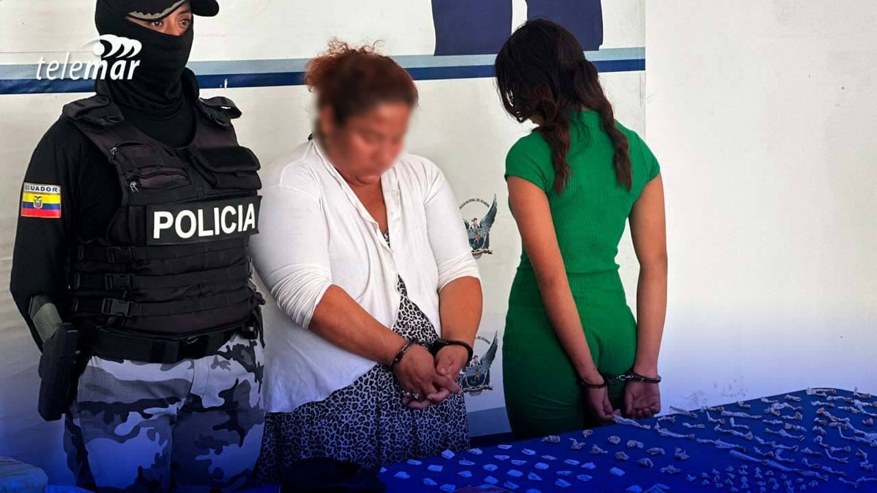 Incautación de Drogas en Durán: Policía Detiene a Dos Mujeres