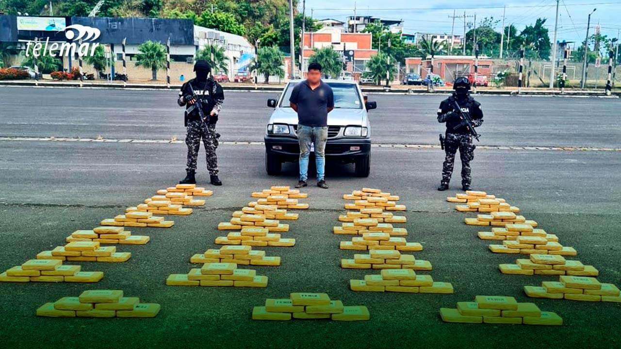 Policía Decomisó 175.5 Kg de Cocaína en Tachina, Esmeraldas