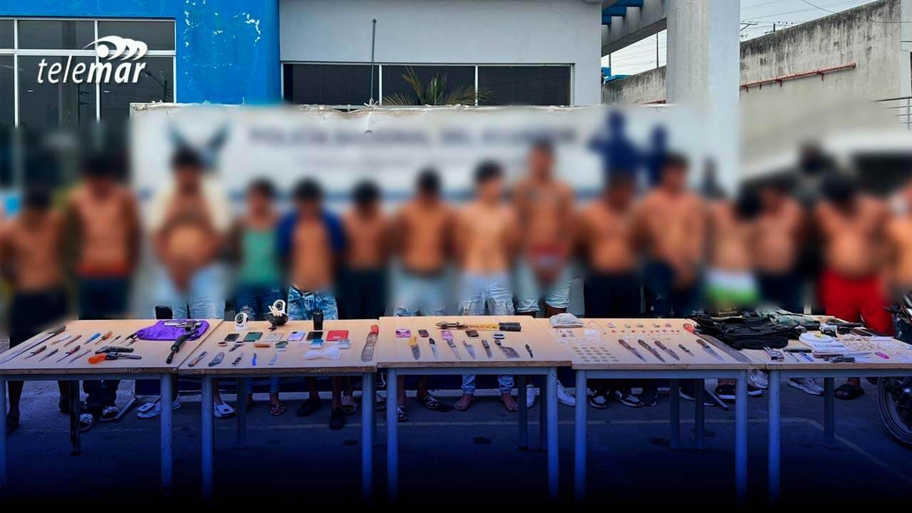 21 detenidos en el operativo "Tormenta 10" en Durán