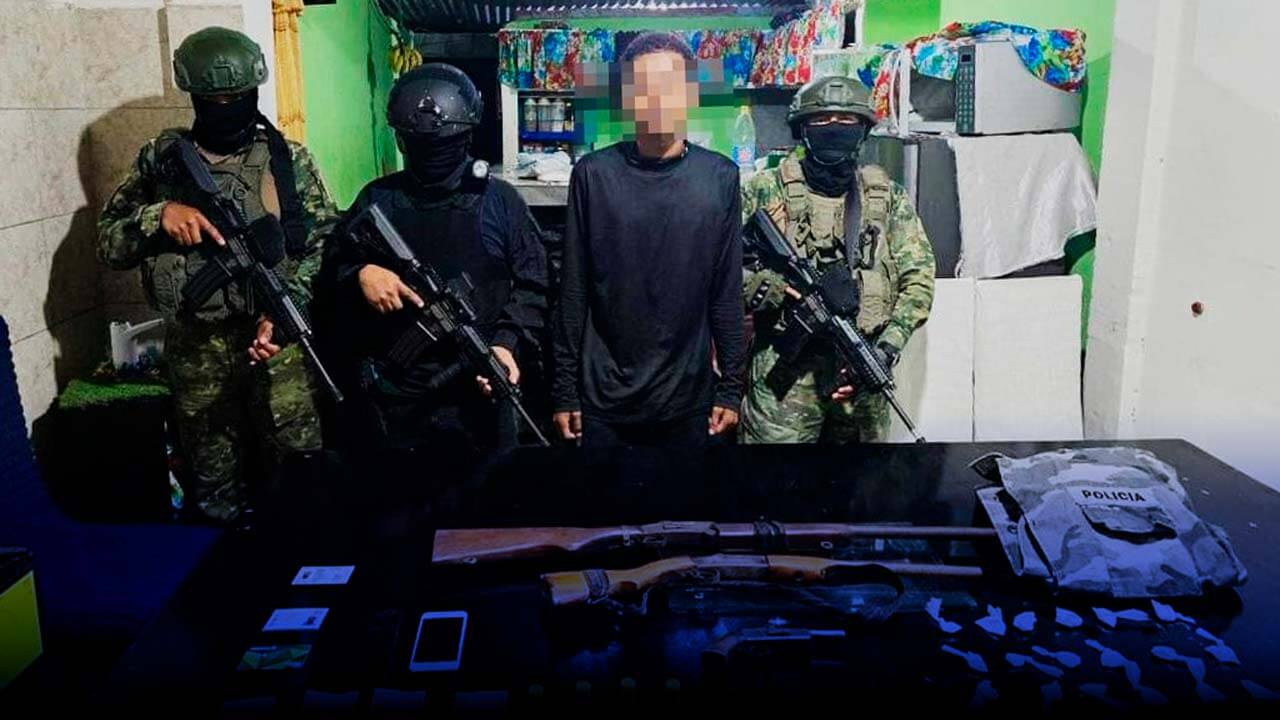 Bloque de Seguridad captura a alias "El Bacán", en Quinindé