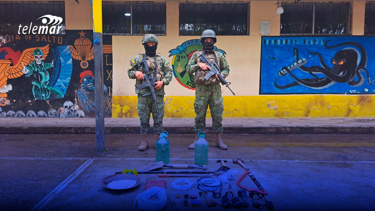 Ejército ecuatoriano incauta explosivos y dinero en operación fronteriza
