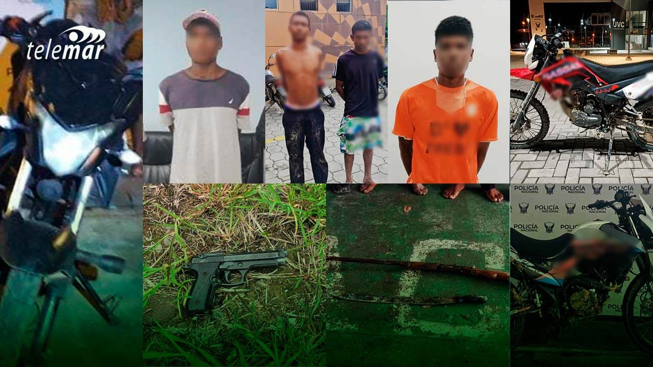 Operativos en Esmeraldas: Capturas, armas incautadas y seguridad reforzada