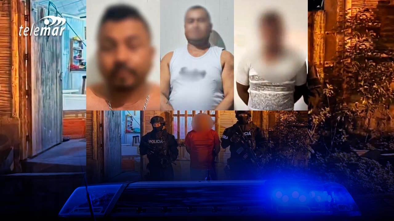Cuatro detenidos en Operativo Fénix 141 ejecutado en Esmeraldas y Manabí