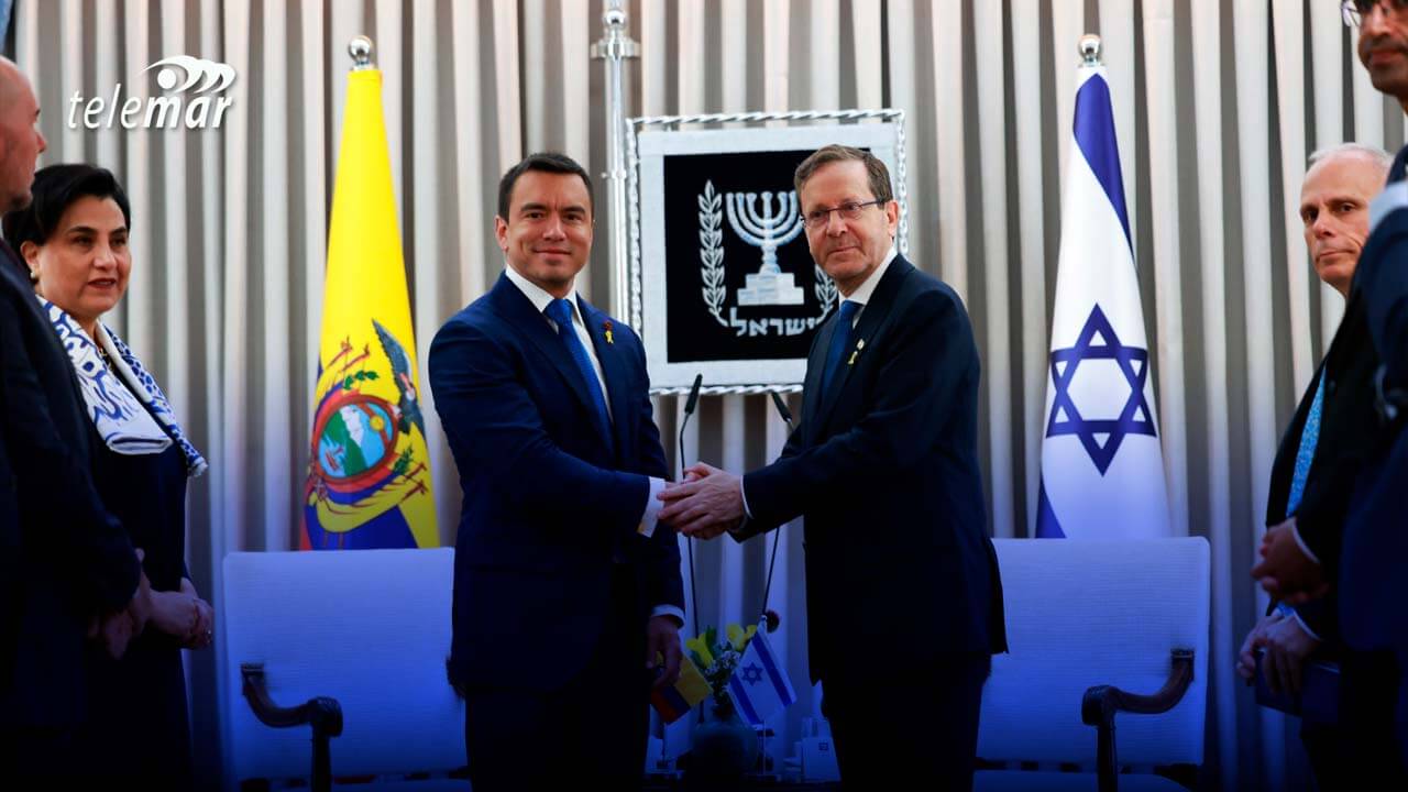 Daniel Noboa y Herzog refuerzan cooperación entre Ecuador e Israel