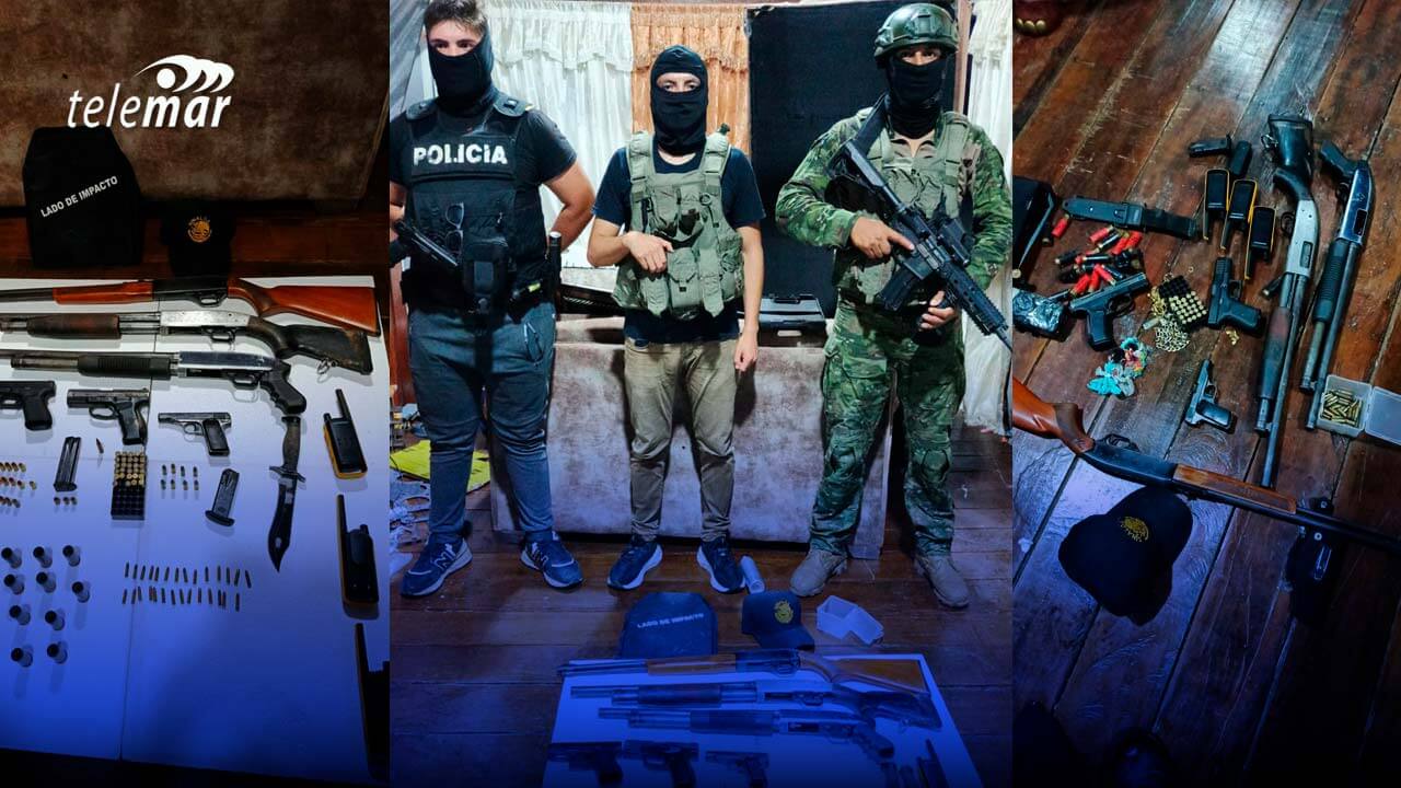 Ejército decomisa arsenal vinculado a minería ilegal en Esmeraldas