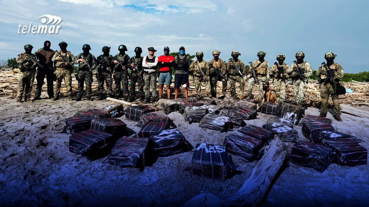 Operativo Marea Alta incauta más de 1 tonelada de cocaína en El Oro