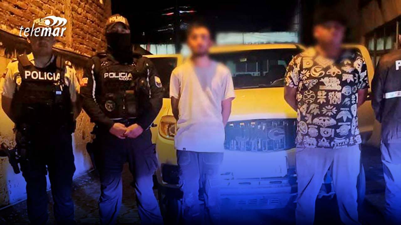 Operativo en Baños deja dos aprehendidos y droga incautada