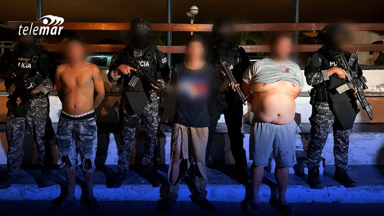 Policía captura miembros del GAO "Los Lobos" tras ataque armado en Manabí