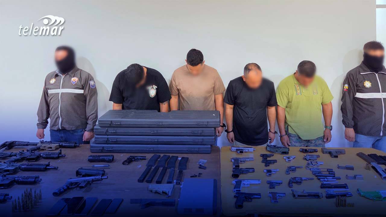 Policía desmantela taller clandestino con arsenal de armas de fuego