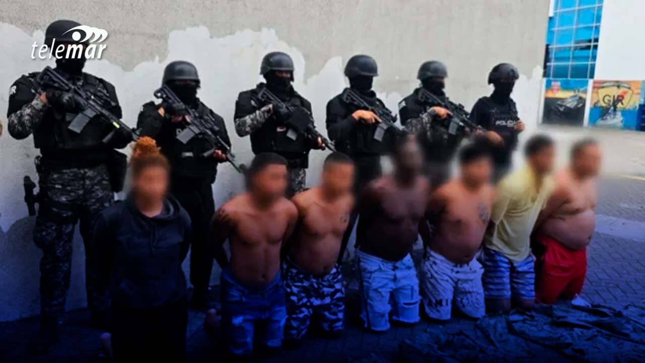 Alias "Cocacho" y seis miembros del GDOT "Los Tiguerones" procesados en Guayaquil