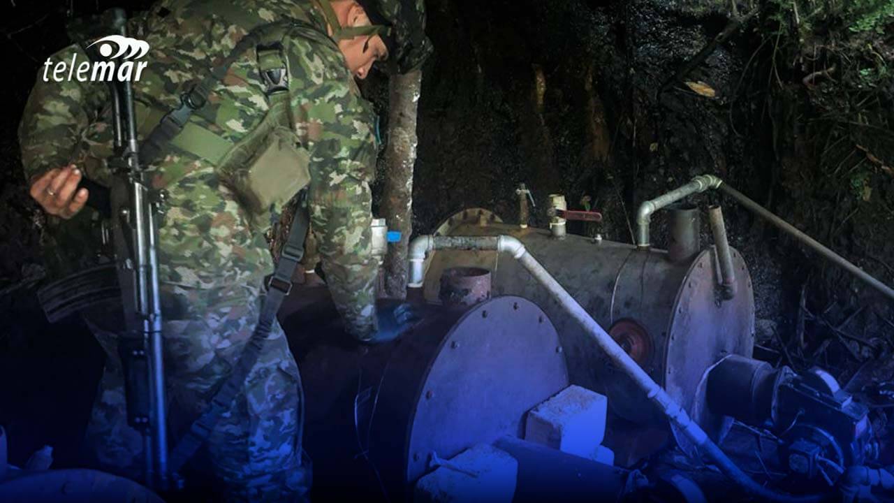 Laboratorio de cocaína destruido en operativo militar conjunto entre Ecuador y Colombia