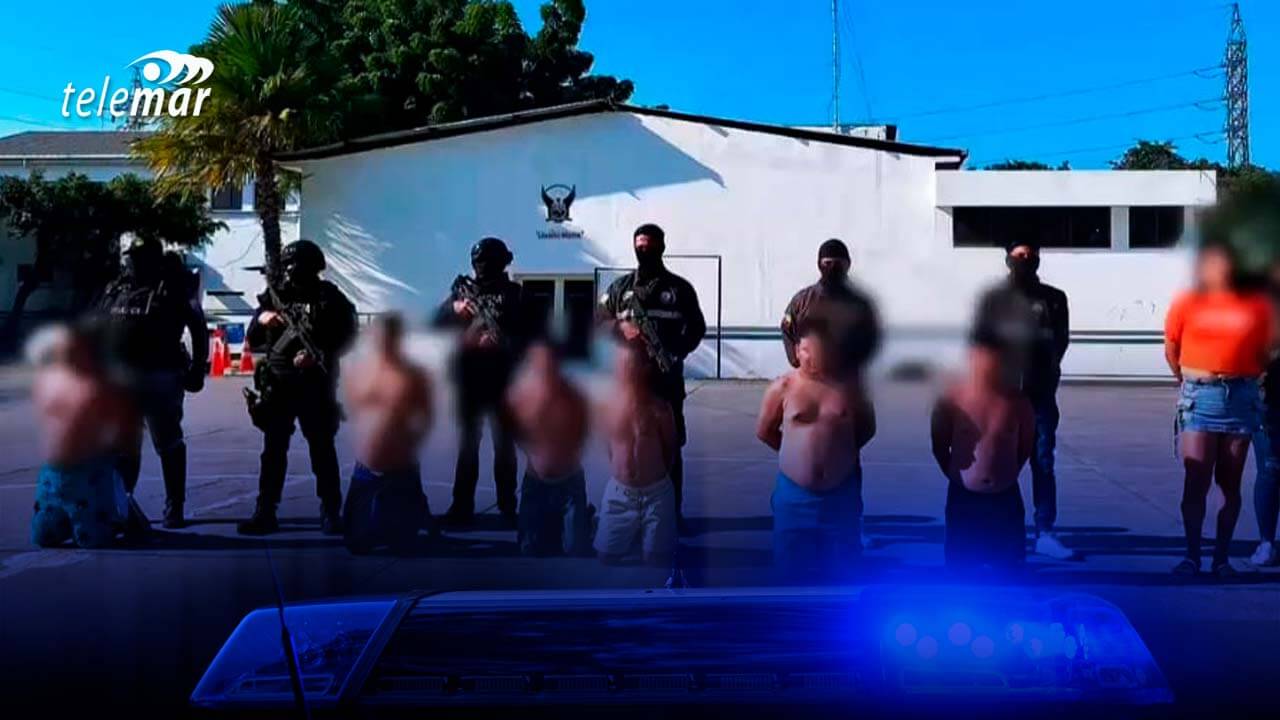 Siete detenidos tras operativos contra bandas criminales en Manabí