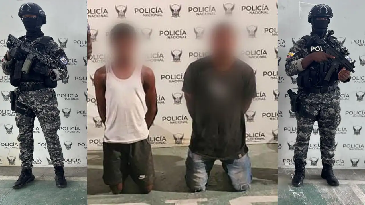 Detenidos dos miembros del GDOT "Los Tiguerones" por asalto y robo en Esmeraldas