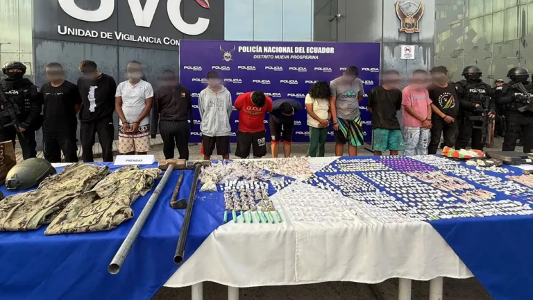 Once detenidos tras operativo "Apolo 26" en Nueva Prosperina y Durán