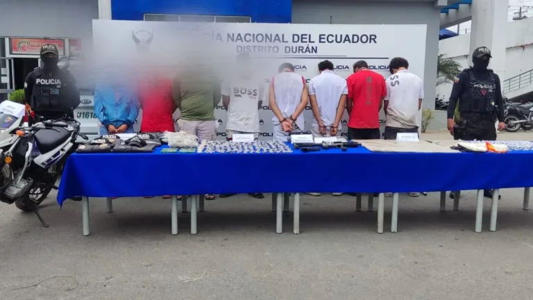 Operativo "Tormenta 46" deja 8 detenidos en Durán