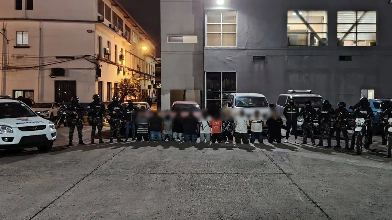 Operativo desarticula red narcodelictiva y deja 12 aprehendidos en Daule y Samborondón