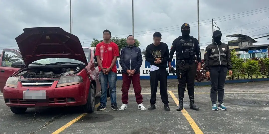 Tres detenidos por extorsión y secuestro en Santo Domingo de los Tsáchilas