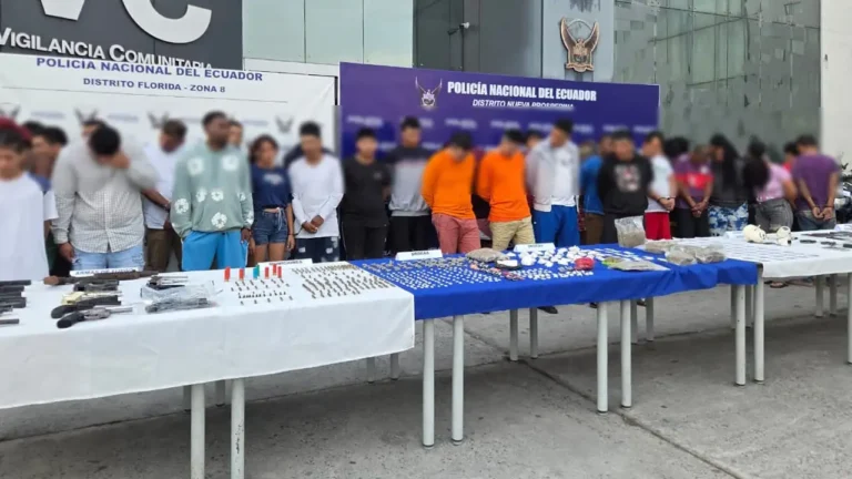 37 detenidos tras ejecución del operativo "Apolo 30" en Guayaquil