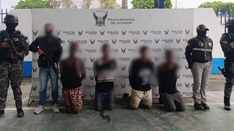 Capturados con armas de fuego en el sector Los Mangos, Esmeraldas