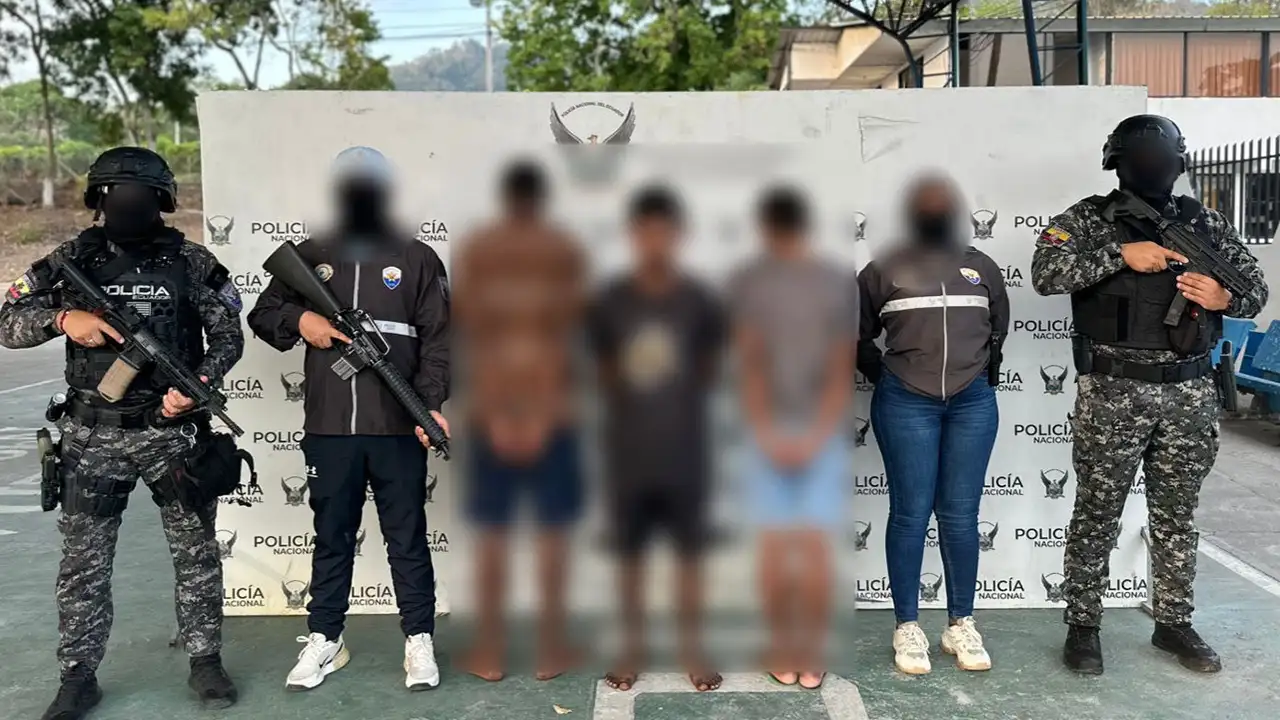 Tres aprehendidos vinculados a asesinato en el sector de Tiwintza, sur de Esmeraldas