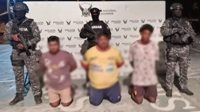 Operativo "Libertad 46" desmantela red de extorsión que operaba desde Esmeraldas