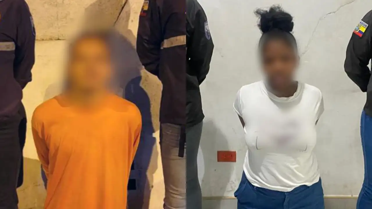 Pareja coordinaba extorsión desde Esmeraldas y Santo Domingo