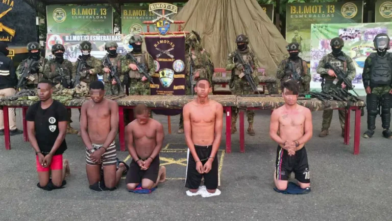 Cinco capturados del FOS en Telembí y otro arsenal descubierto