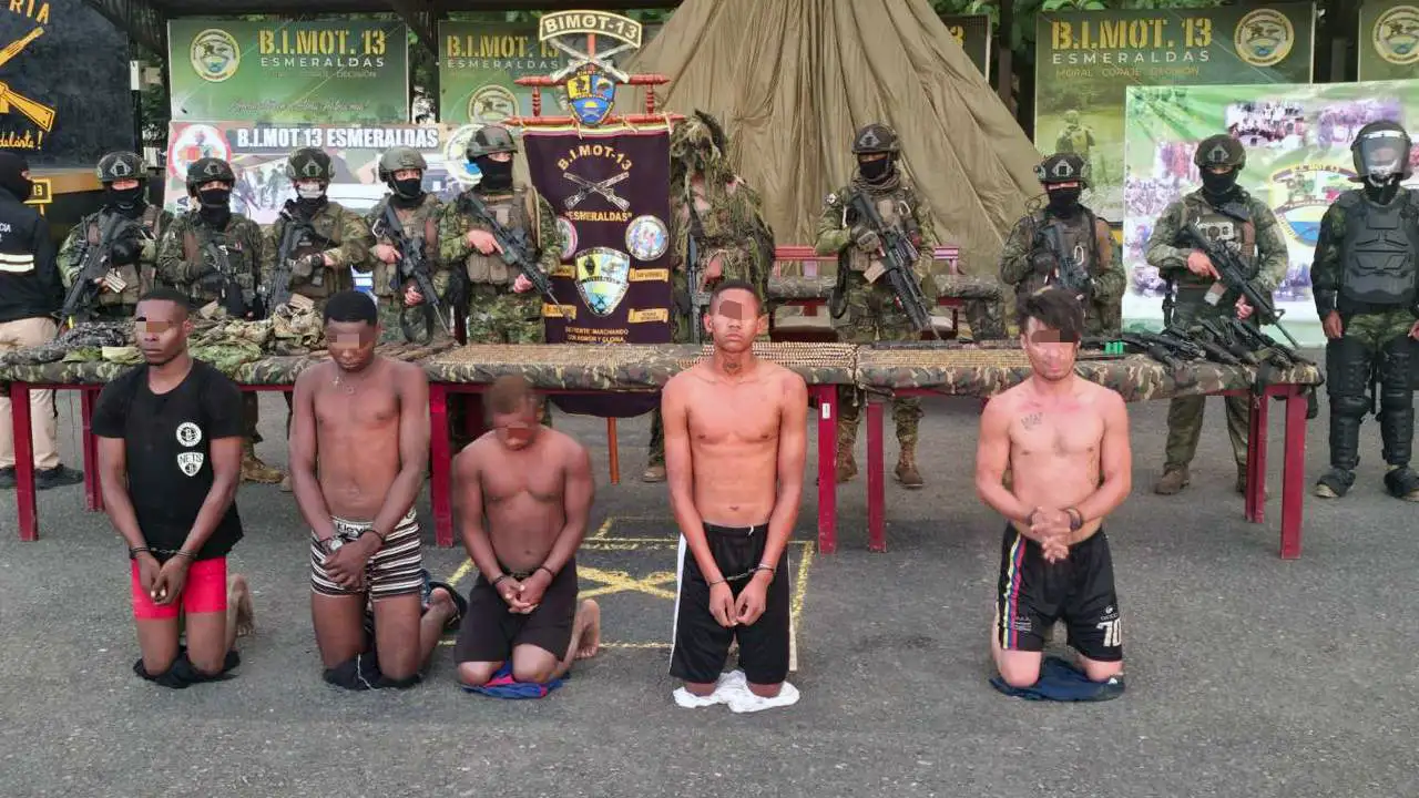 Cinco capturados del FOS en Telembí y otro arsenal descubierto