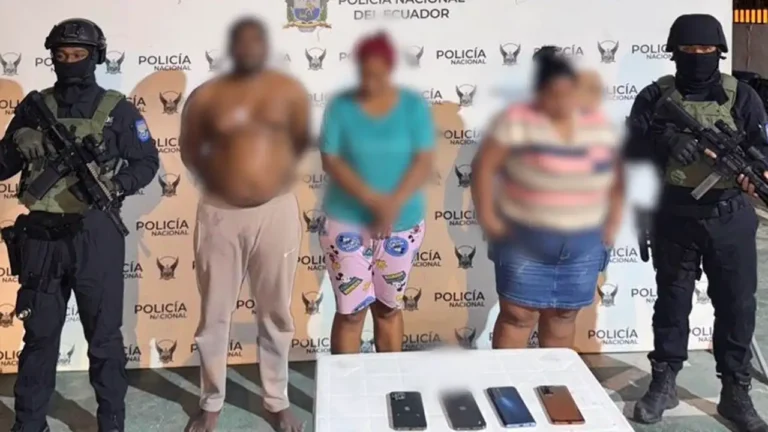 Cuatro detenidos y desmantelada red de extorsión en Esmeraldas y Napo