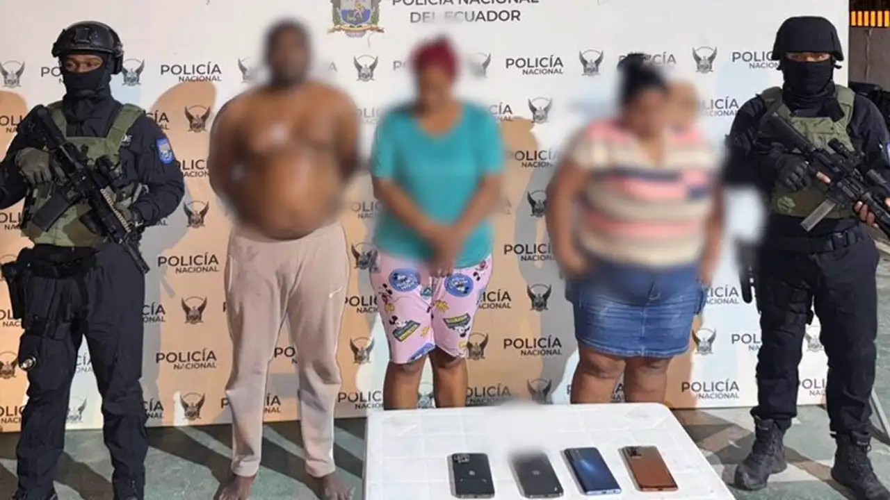 Cuatro detenidos y desmantelada red de extorsión en Esmeraldas y Napo