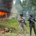 Desmantelan campamento de minería ilegal en Eloy Alfaro