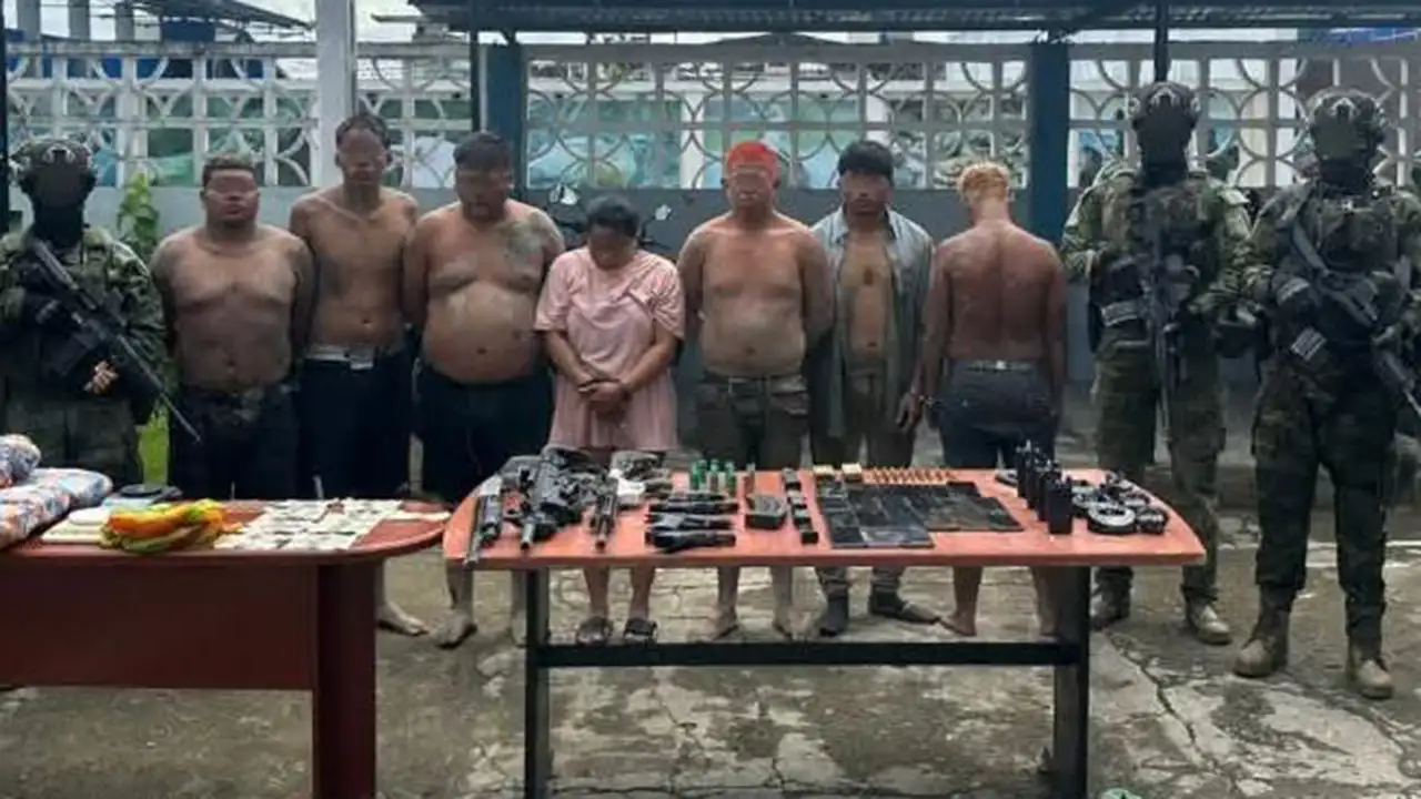 Ejército captura a alias "Lender" junto a seis peligrosos delincuentes en El Oro