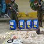 FF. AA. destruye tres campamentos y material explosivo en Mina Olivo, Imbabura