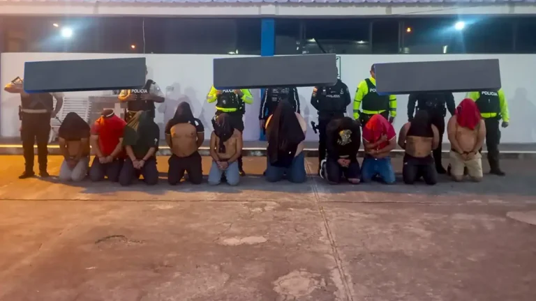 Operativo frena secuestro y captura a diez sujetos en Chimborazo