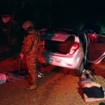 Tres capturados y armas incautadas en Puerto Quito