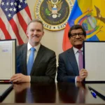 Ecuador y Estados Unidos firman histórico Acuerdo de Comercio Recíproco (ART)