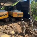 FF. AA. neutralizan frente de minería ilegal en Selva Alegre, Esmeraldas
