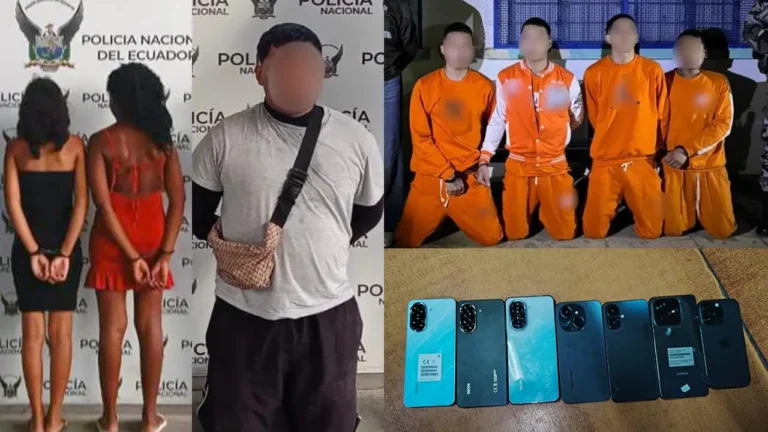 Golpe a «Los Lobos»: Caen siete extorsionadores en Esmeraldas y Santo Domingo