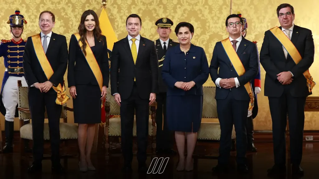 Presidente Daniel Noboa entrega la Gran Cruz a Kristi Noem y destacados líderes internacionales