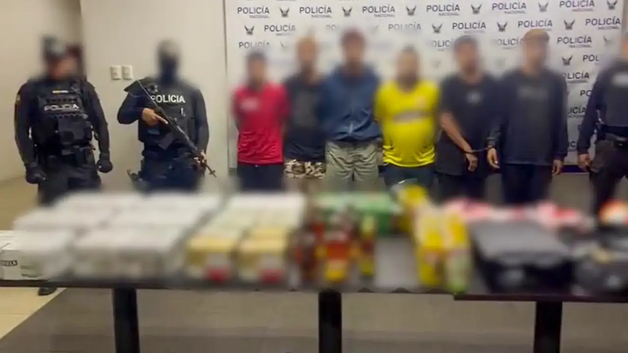 Seis aprehendidos por asalto y robo a local comercial al norte de Guayaquil