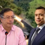 Tensión diplomática: Noboa desmiente a Petro sobre presuntos bombardeos a Colombia
