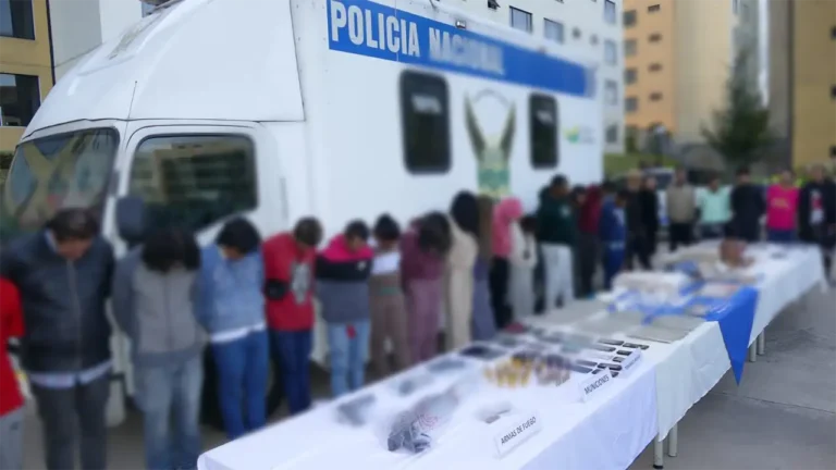 40 detenidos y 5 menores recuperados en operativo "Apolo 16" al norte de Quito