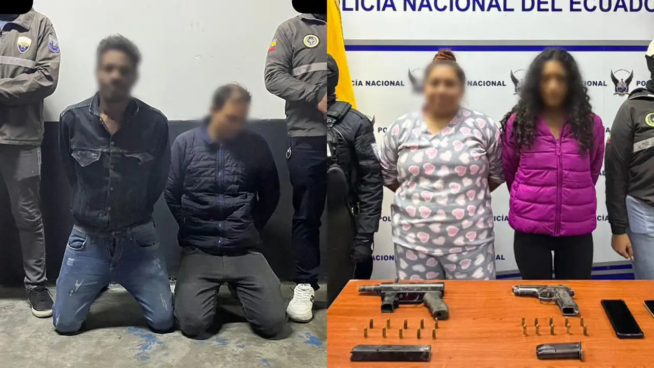Caen 4 presuntos Lobos, incluidos Alias "La Yegua" y dos mujeres en Ambato