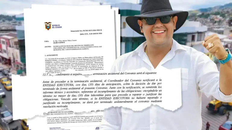 Municipio tiene hasta el 4 de mayo para justificar desembolsos de Petroecuador