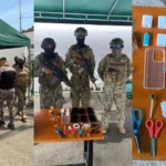 Operativo CAMEX incauta celulares y armas blancas en el CPL Femenino N.º 1 de Esmeraldas
