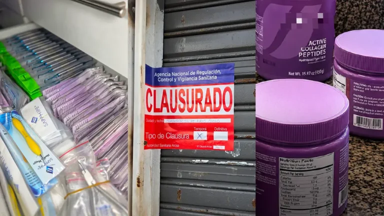 Arcsa clausura local de insumos dentales y decomisa cosméticos y suplementos falsos en Guayaquil