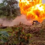 Armada desarticuló campamento de minería ilegal en San Lorenzo