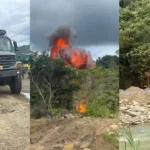 Fuerzas Armadas desmantelan campamento de minería ilegal en Tululbí, San Lorenzo